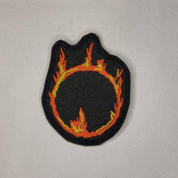 Ring Of Fire - Dark Souls - Embroidered Sew-On / DIY Patch