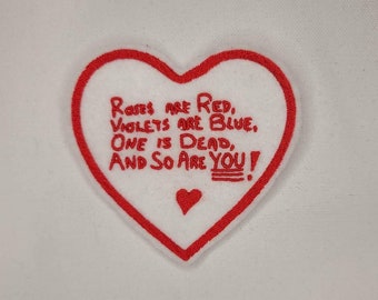 My Bloody Valentine - Card - Embroidered Sew-On / DIY Patch
