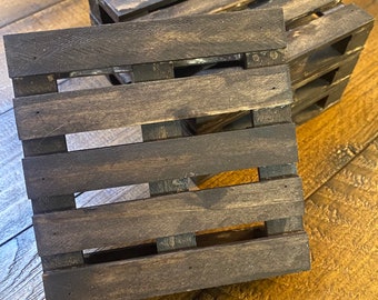 Wooden Pallet Coaster (Stained)