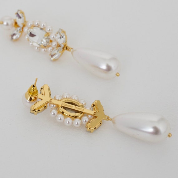 Simone rocha pearl drop earrings deals