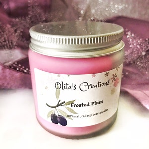 Autumn / Winter homemade natural soy wax scented candle in a jar. Cosy Advent candle for Christmas time gift, stocking filler. Vegan candle.