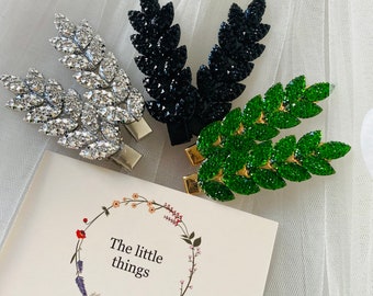Set of 2 pieces crystal hair clips wedding, bridal, bridesmaids, casual.