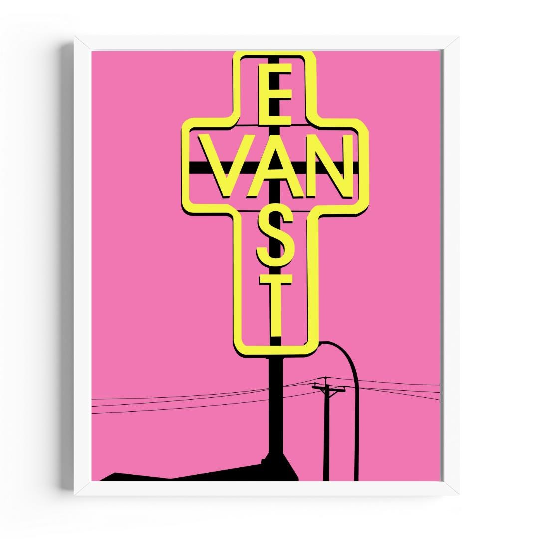 East Van Poster Vancouver Gastown Popart Wall Art Print