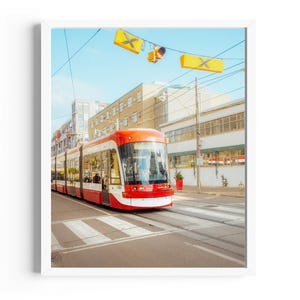 Toronto Streetcar Print: Urban Fine Art Photography, Cityscape Wall Art