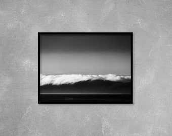 Majestic Coastal Clouds' - Impresión de paisaje de montaña de Columbia Británica