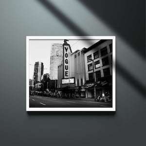 Granville Street Vancouver Photo Print | Poster| Black and White | Wall Art | Canada | Streets of Vancouver
