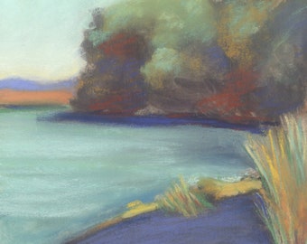 China Camp Beach Pastel Landscape