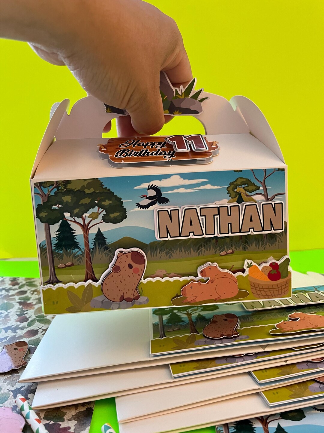 Capybara Candy Boxes | Personalized Candy Box | Capybara-themed Party ...