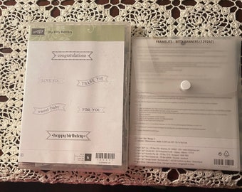 Stampin up Itty Bitty Banners Stamp Set & Dies - Etsy