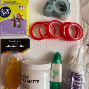 Update!  Eight More Items Just Added! Adhesive Bundle: Golden Matte Medium, Tombow Mono Glue, JudiKins Glaze