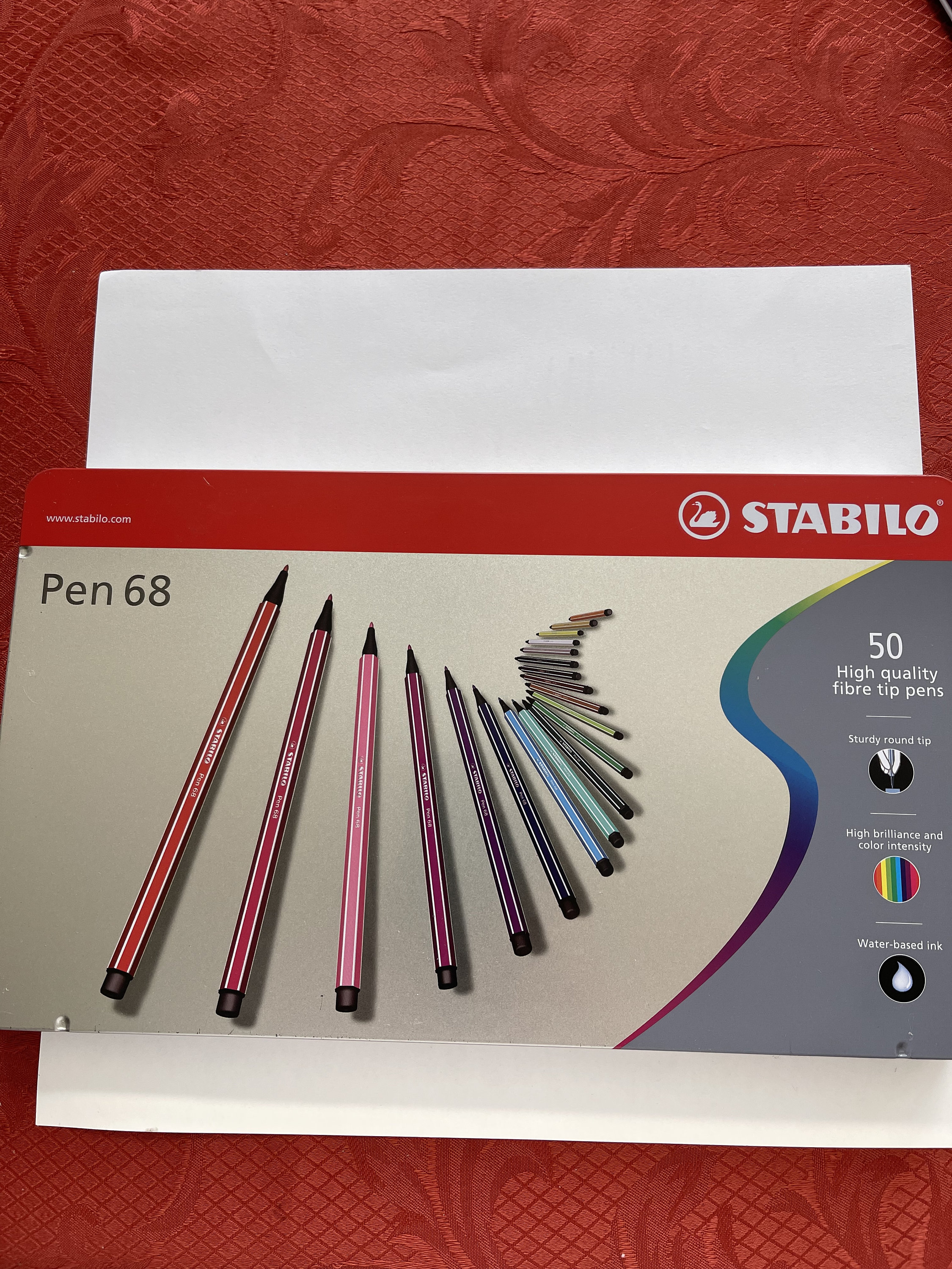 Premium Fibre-tip Pen STABILO Pen 68 Brush 1-3mm Nib Assorted Colours Tin  of 15 Ideal for Calligraphy, Scrapbooking, Journaling 