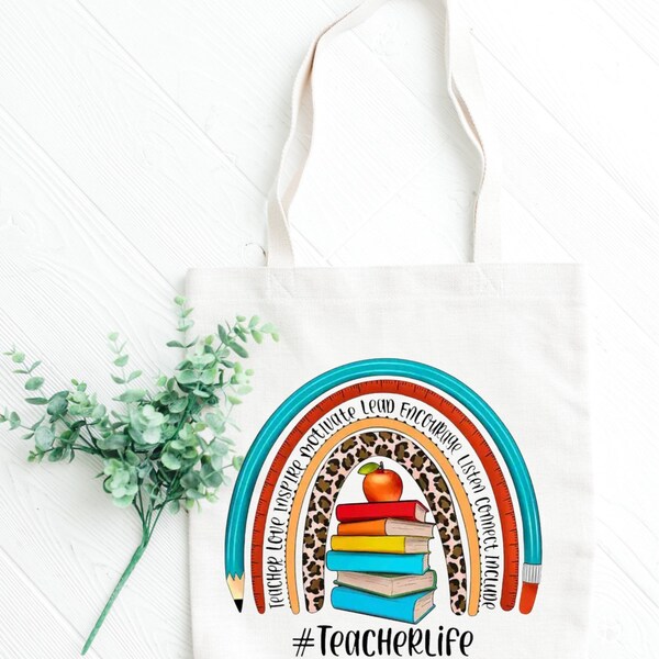 Teachers Appreciation Tote Bags/End of year teachers gifts/ Teachers/Gifts/cute tote bag/ useful tote bag