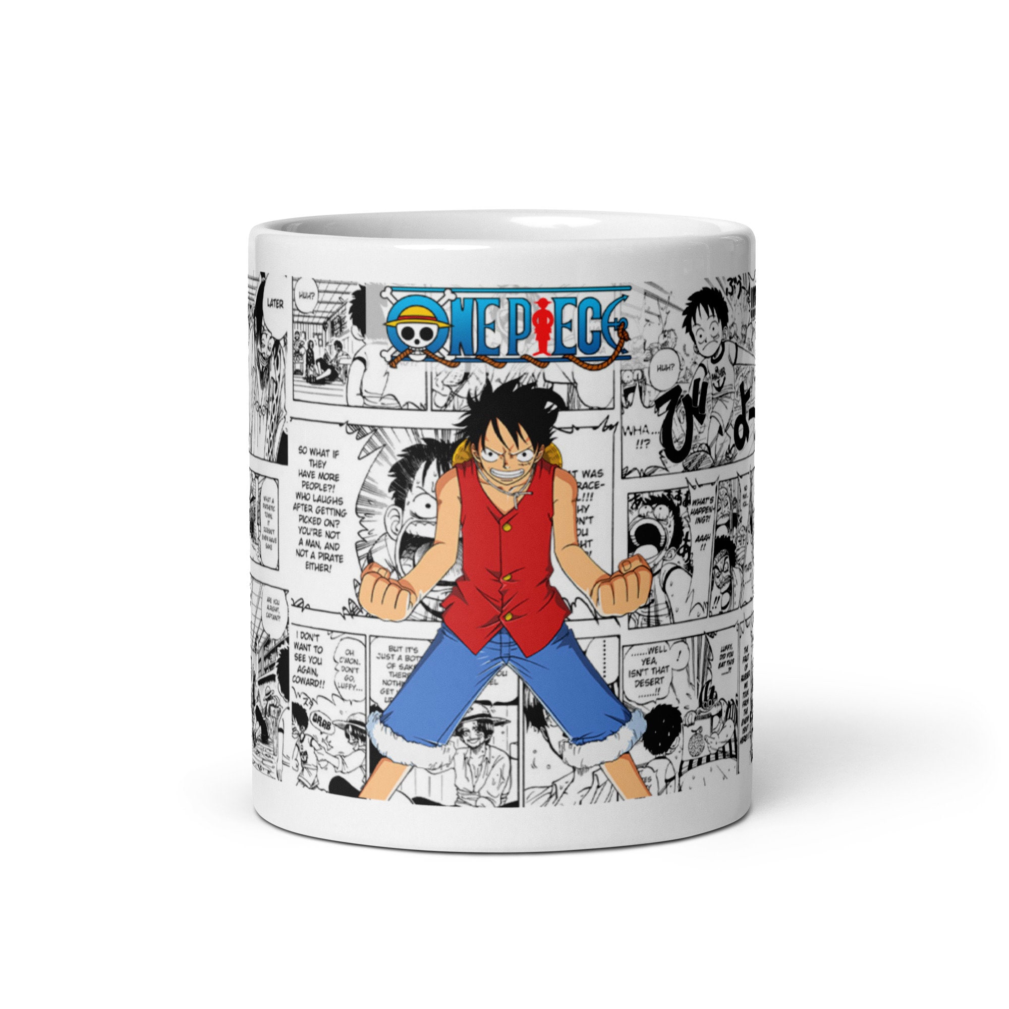 Comic Strip/ One Piece Anime Manga/11oz Full Wrap Mug/luffy/ace/unisex  Gifts/anime Gifts 