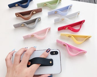 Phone Handel - Mobile Phone Holder - Selfie Finger Grip Stand, Available in 16 Colours