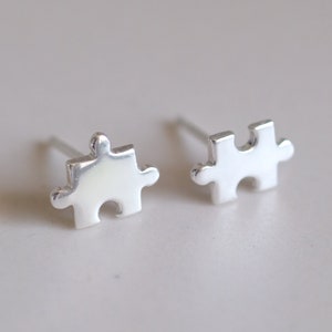 Puzzle Piece Earring Etsy