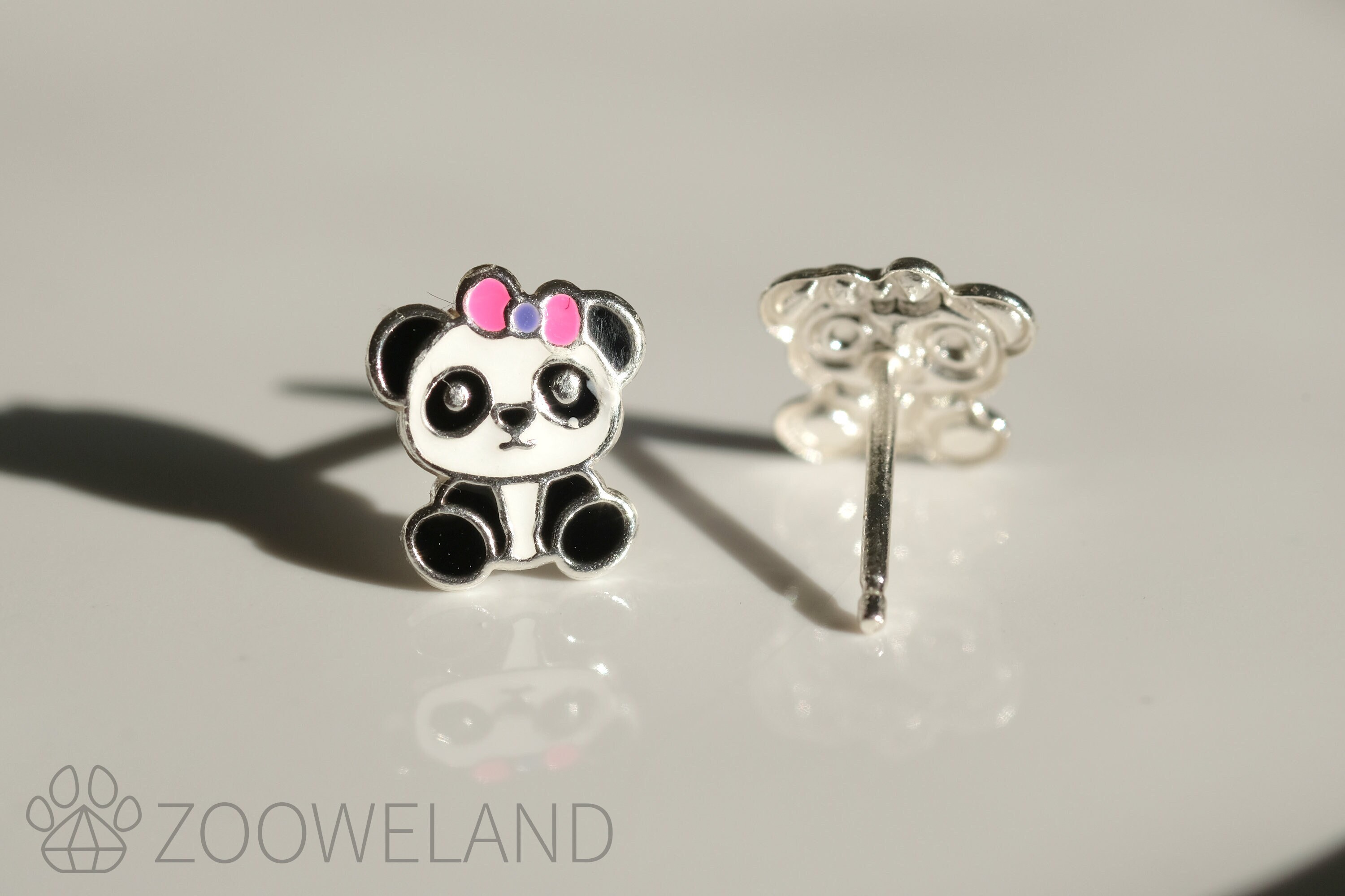 Kids Panda Earrings Etsy