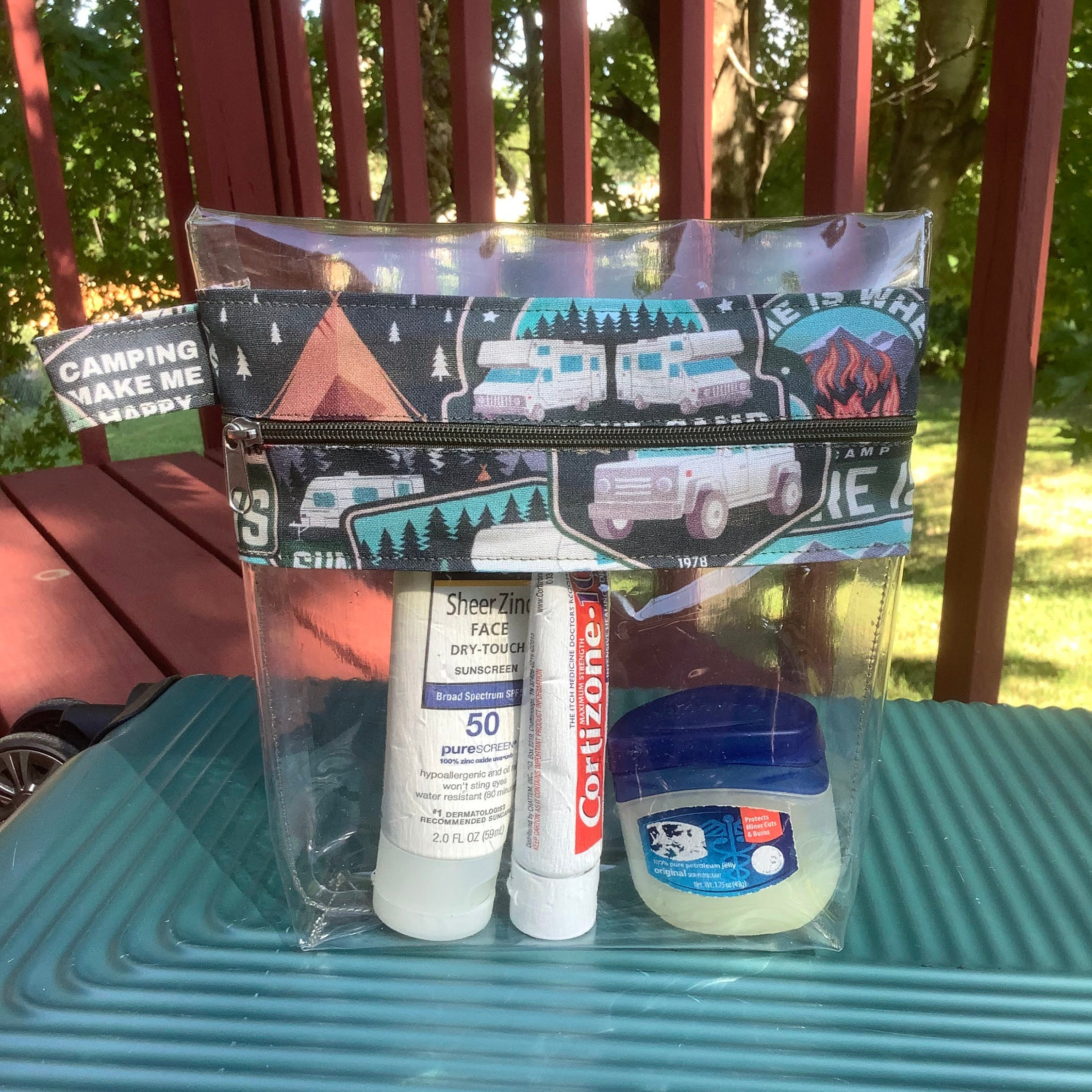 TSA Clear Bag, Airport Security Fastener Pouch, Vinyl Pouch Etsy