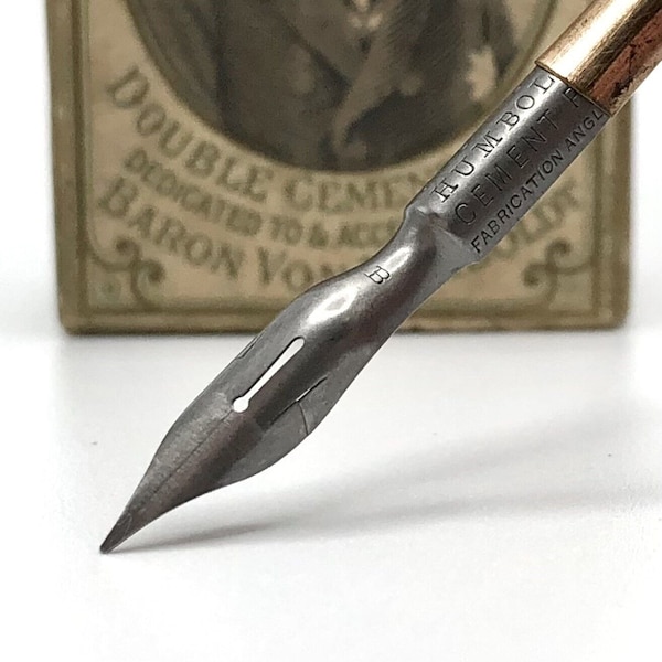 J. Alexandre's Humboldt 100 B Cement Pen Nib ANTIQUE Dip Pen Nib