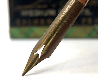 Joseph Gillott No. 6 Edinburgh Pen M Dip Pen Nib ANTIQUE Hand Grind