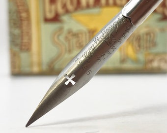 X3 Joseph Gillott 303 Nib Willow - Antique Dip Pen- Multi