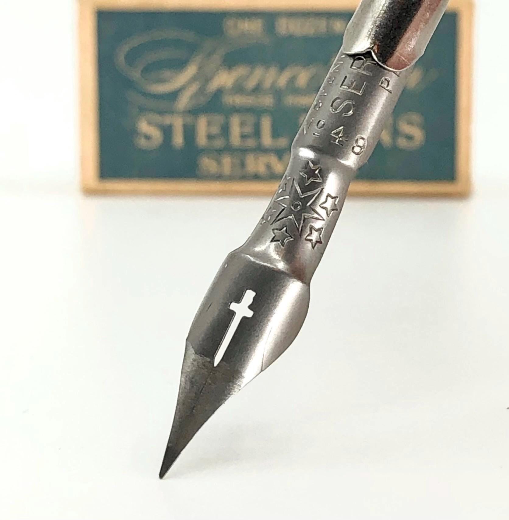 Vintage Spencerian Service Pen Calligraphy Dip Pen Nib