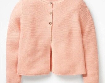 MINI BODEN Pink Cotton Knit Everyday Cardigan Girl’s 3-4Y