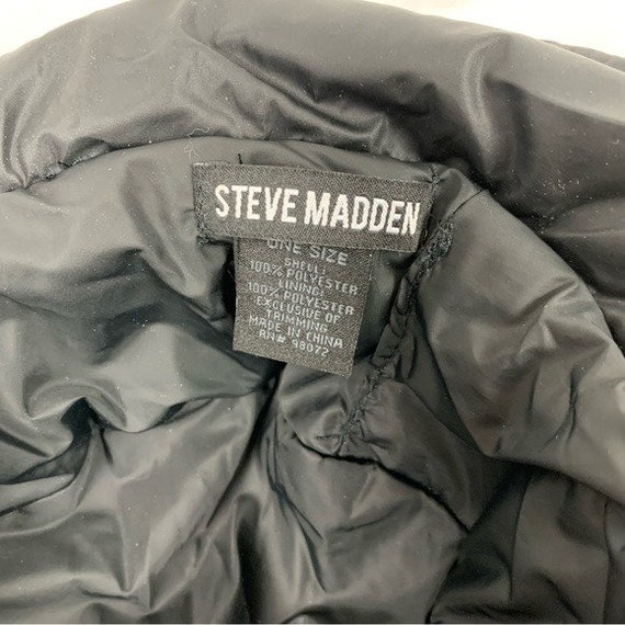 Steven Madden Y2K Puffy Black Retro Bucket Hat - image 5