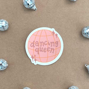 Dancing Queen Disco Ball Sticker
