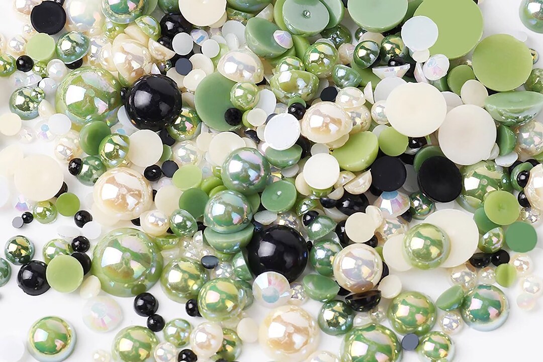 Rhinova 225g Sizes 3/6/8/10mm Flatback Imitation Pearls Bead Half