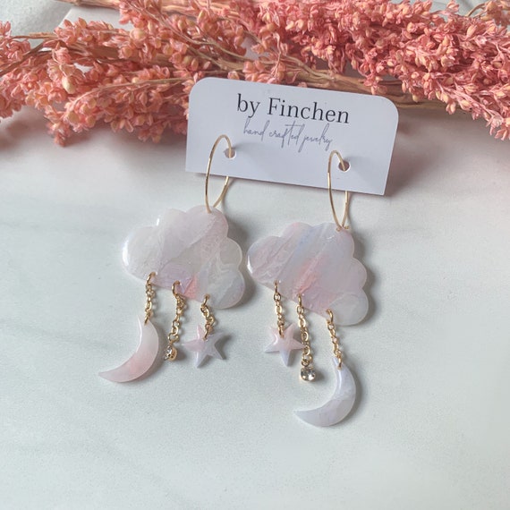 Cotton and deals clay earrings