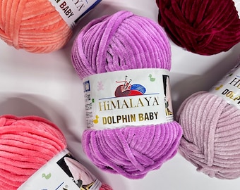 Himalaya Dolphin Baby Knitting and Crochet Yarn 100g Ball, Plush Amigurumi Yarn, Super Chunky Thread, 120m UK Stock