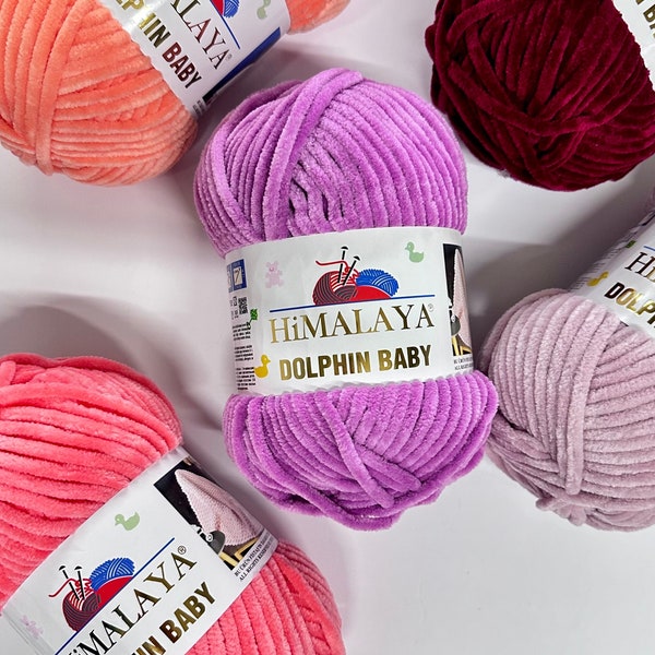 Himalaya Dolphin Baby Knitting and Crochet Yarn 100g Ball, Plush Amigurumi Yarn, Super Chunky Thread, 120m UK Stock