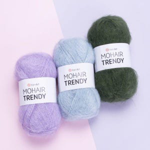 YarnArt Mohair Trendy, 50% Mohair and Acrylic, 100g 220m,