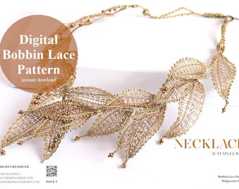 Digital Bobbin Lace Pattern / Bracelet - Beads Dream / Lacemaking Jewellery DIY / Instant Download PDF