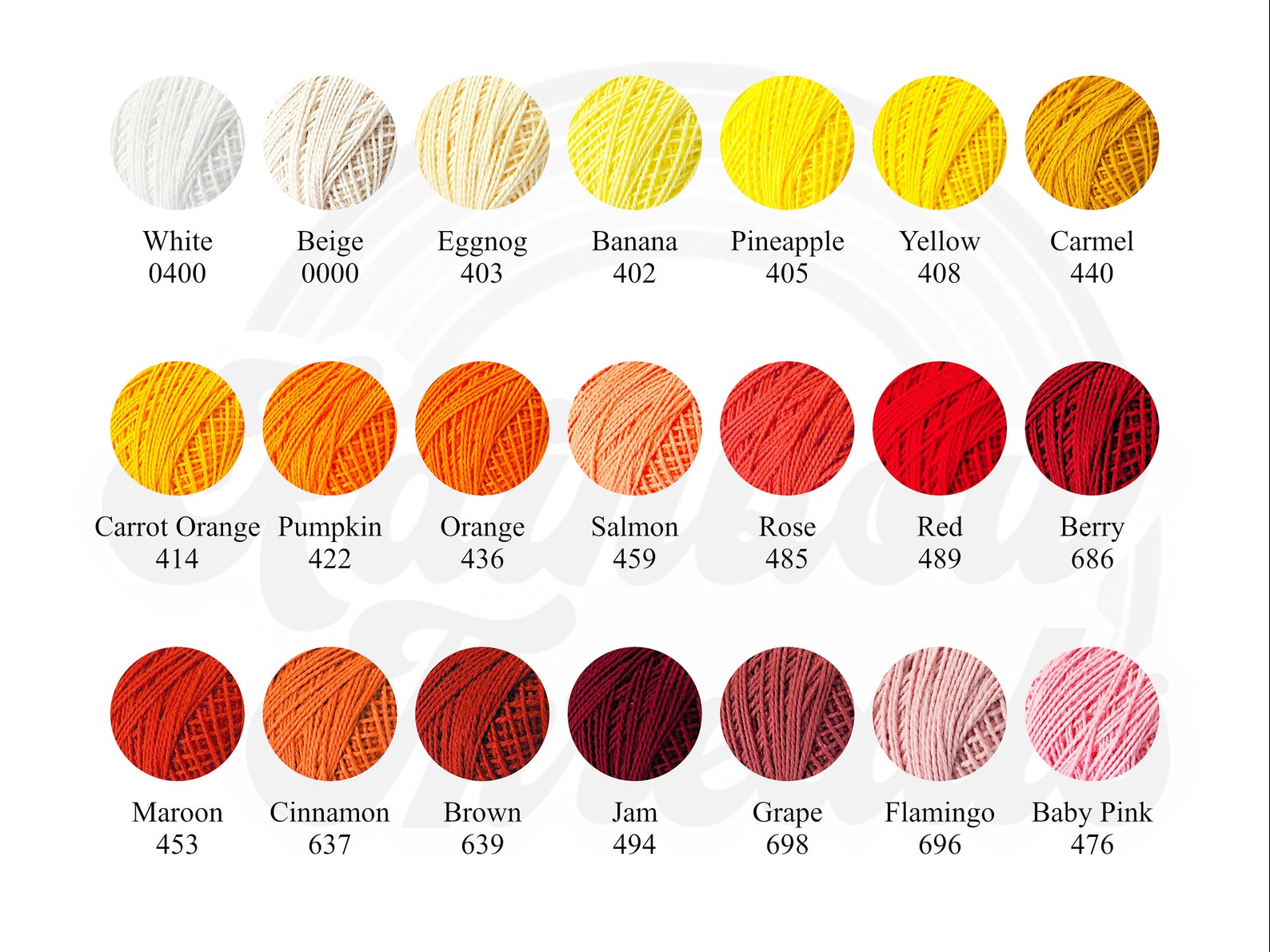KARAT Cotton Crochet Thread Size 8 Deep and Stunning Colours / Etsy UK