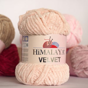 Fil de velours de l&#39;Himalaya, fil volumineux, fil de chenille au crochet pour Amigurumi