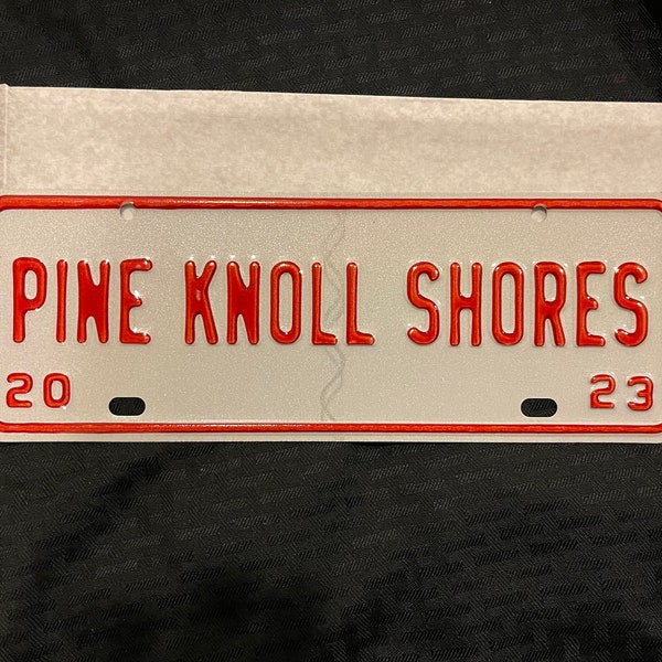 2023 NC North Carolina Pine Knolls Shore License Plate