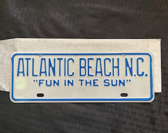Atlantic Beach North Carolina NC License Plate Fun in the Sun