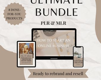 Online Business eBook Bündel | MRR + PLR, Canva Vorlagen (Digitaler Download)