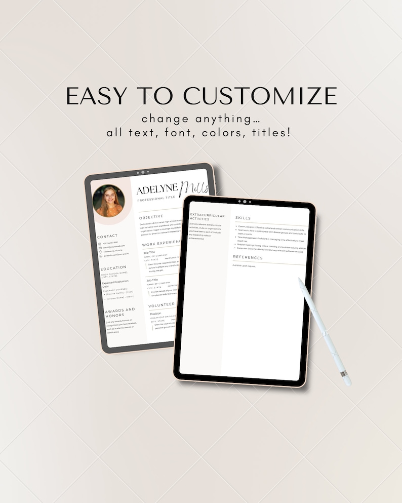 Resume for Highschoolers Template - Il 794xN.5726534163 4t8x