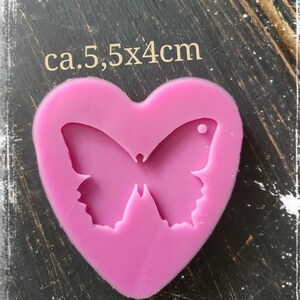 Butterfly silicone mold keychain