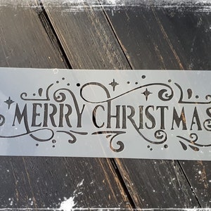 Merry Christmas Stencil