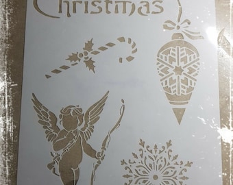 Merry Christmas Stencil #75