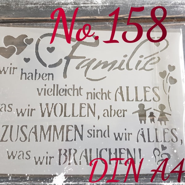 Familie Schablone #158