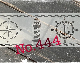 Maritime Bordüre Schablone #444
