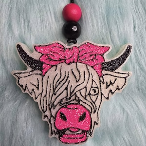 Hyland cow Car Freshie