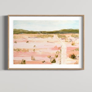 Nullarbor. Unframed Print. Australian abstract landscape, painting, Australian artist, Art for home, outback, home decor.