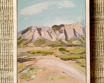 Wilpena Pound. Original Australian abstract landscape, painting, Australian artist, Art for home, home decor.