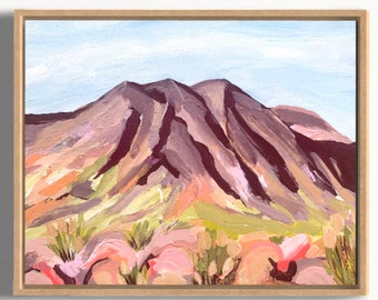 West MacDonnell Ranges Acrylic Painting, Australian Landscape Art, Home Decor