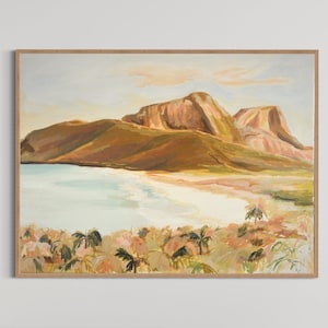 Lord Howe Island. Tropical painting, Original Australian art. Island life, wall art, painting, art for home, gift for her, home decor.